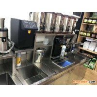 新豪新豪 奶茶设备商用奶茶店设备全套用品 不锈钢冷藏保鲜柜水吧操作台制冰机