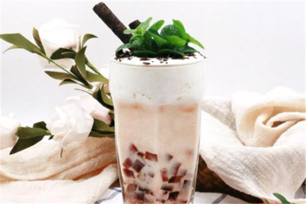 佳语奶茶屋红豆巧克力奶茶
