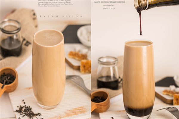 茶新心奶茶黑糖奶茶