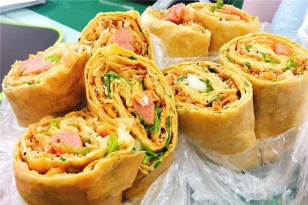 胖子煎饼店火腿
