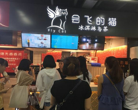 会飞的猫冰淇淋与茶加盟