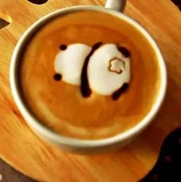 视频教程  |  简易萌萌的熊猫雕花+ D咖啡拉花视频教程
