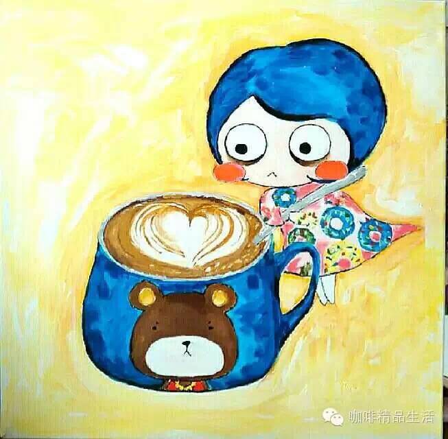 咖啡小画家用插画“示爱”，温暖了整个朋友圈……