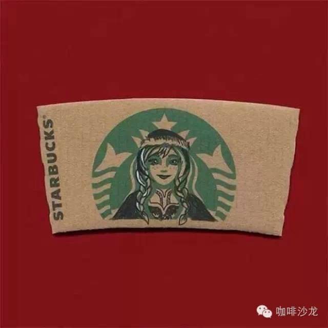 咖啡创意 | 非暴力改造星巴克防烫纸套，最后一张范冰冰亮了