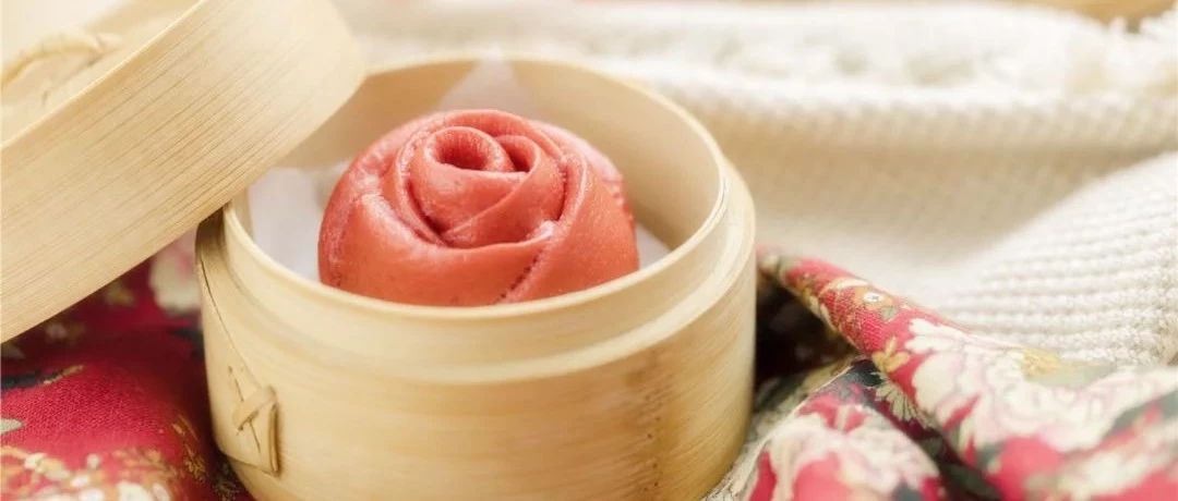 事实证明，玫瑰花馒头能带来好心情~