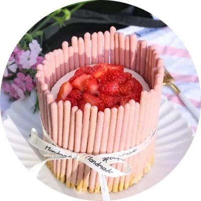 温故知新 | 国民零食Pocky棒做出粉红少女蛋糕，简单快手又新颖