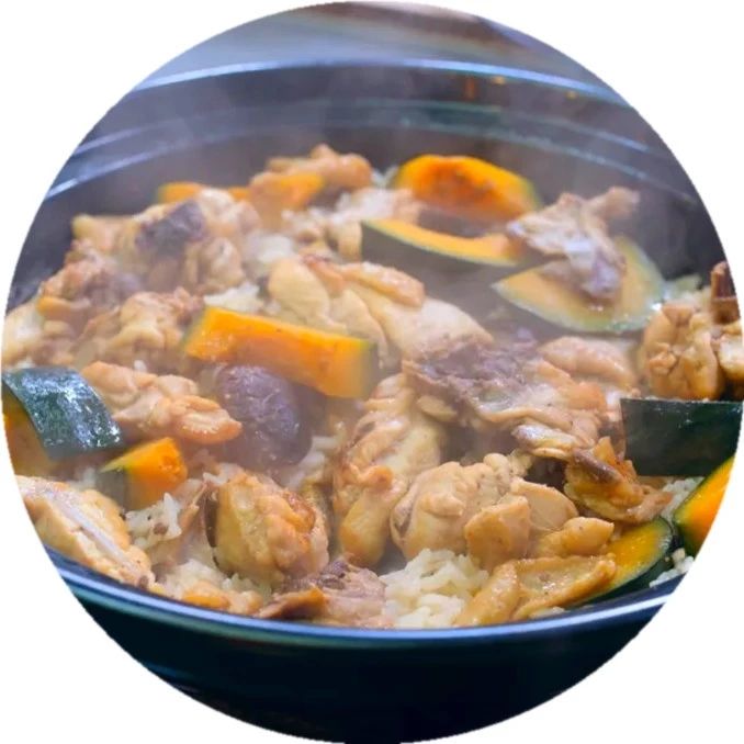 詹姆士的厨房 | 秋天到，南瓜俏！搭配鸡肉好味道：南瓜鸡肉炊饭